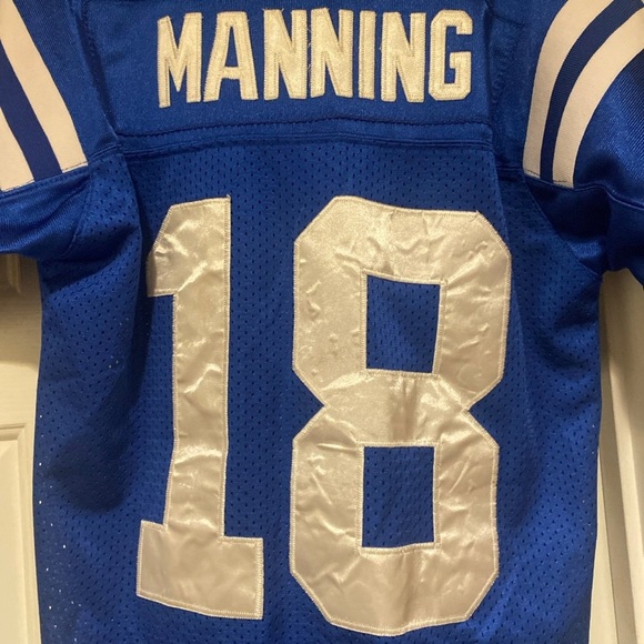 Vintage #18 Peyton Manning Reebok Onfield Colts Jersey Youth Size Medium - Picture 2 of 8